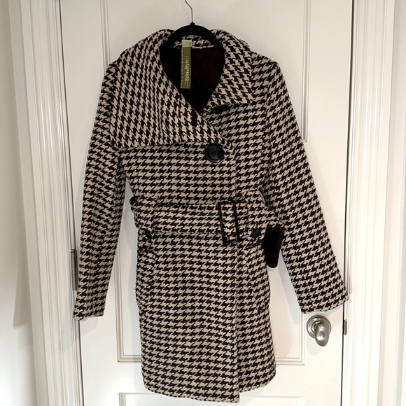 Sois & Kyo 80% wool pea coat Size Small - Picture 3 of 6